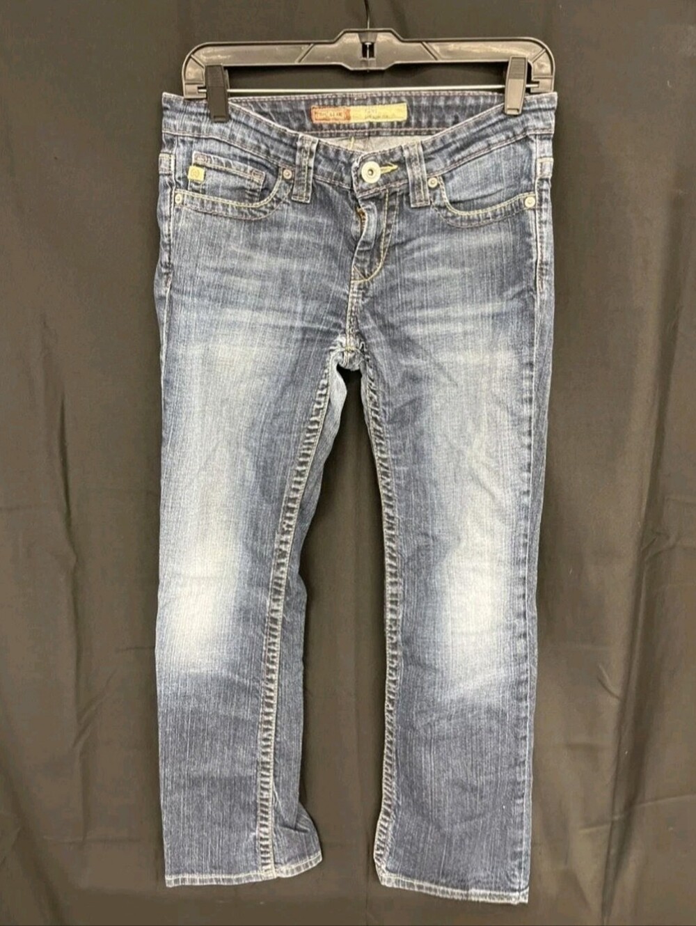 Big Star Remy Low Rise Fit Jeans Women's 27R Distressed Bootcut Stretch Denim